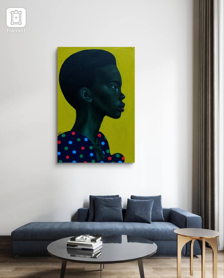 Original Realism Body Mixed Media by Joshua Oyeleye