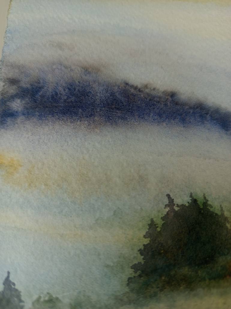 Original Contemporary Landscape Painting by Viktoriia Tretiak