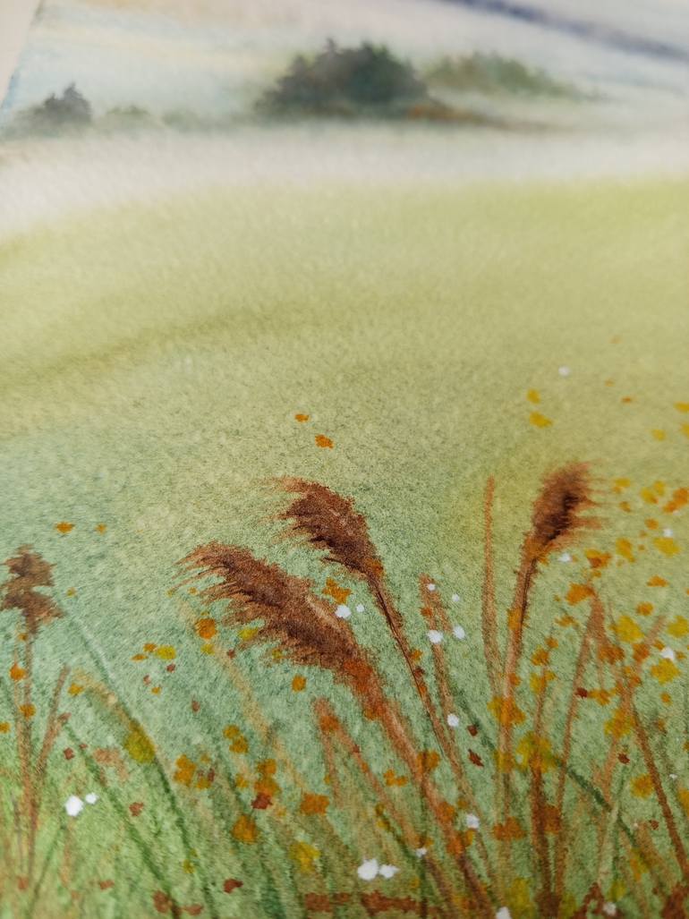 Original Contemporary Landscape Painting by Viktoriia Tretiak