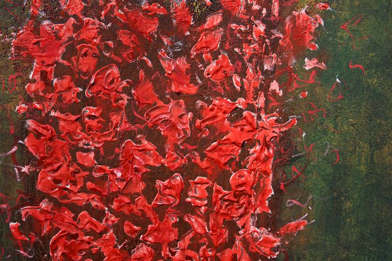 Original Abstract Expressionism Abstract Painting by Razvan Cosa