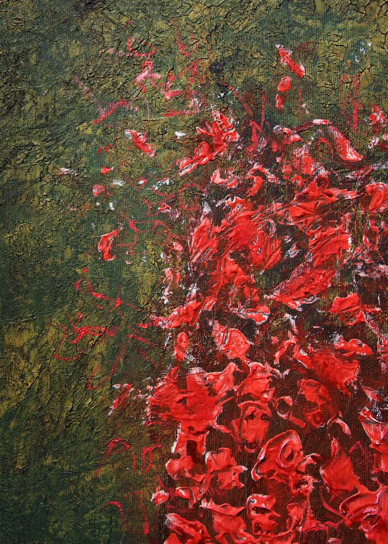 Original Abstract Expressionism Abstract Painting by Razvan Cosa