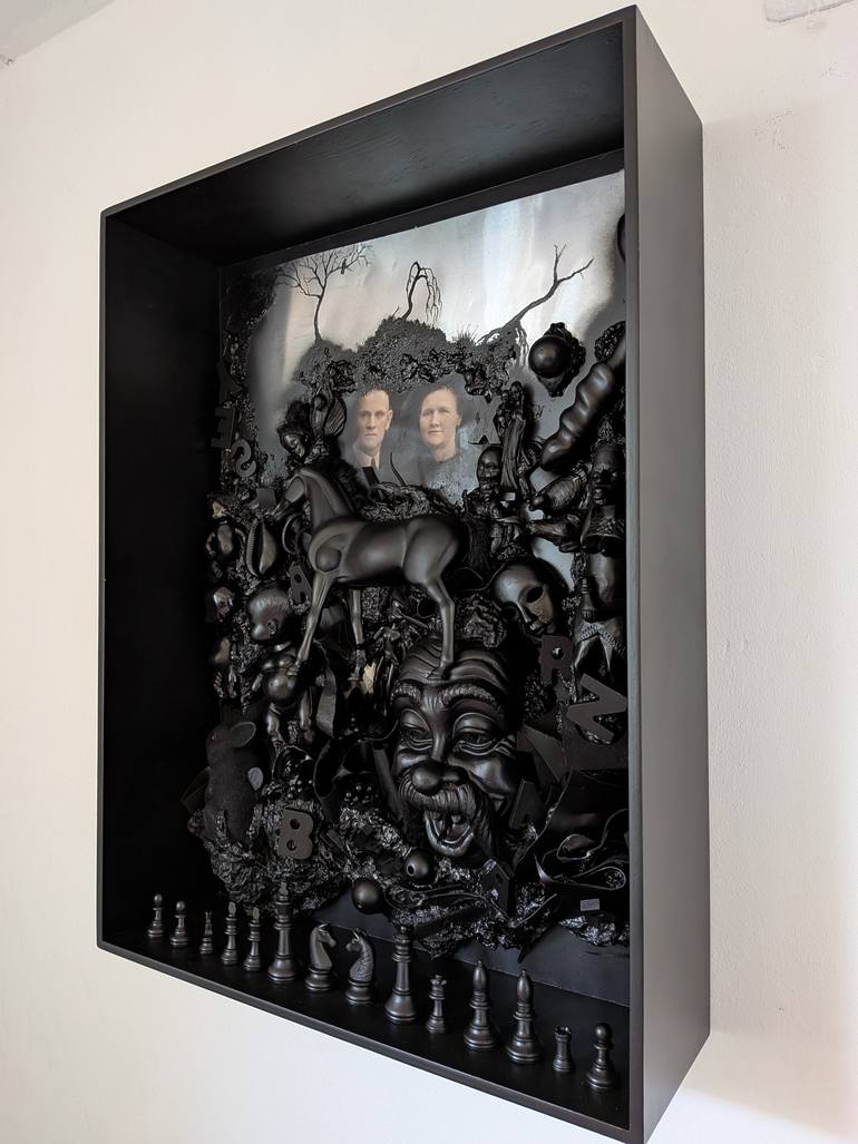 Original Algorithmic People Painting by Pepijn Simon