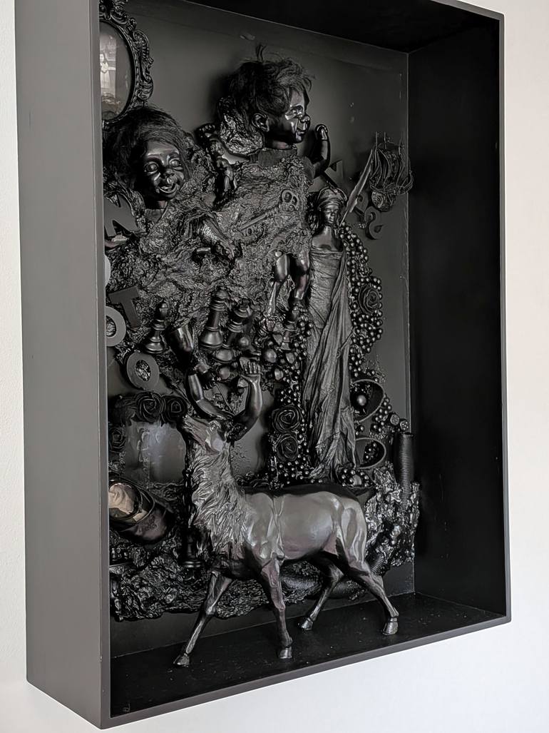Original Black & White Still Life Painting by Pepijn Simon