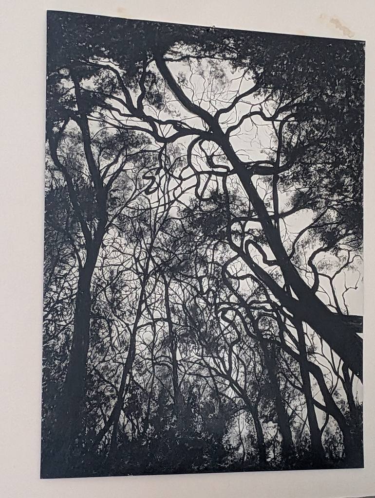 Original Black & White Nature Painting by Pepijn Simon