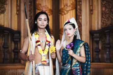 Sita and Rama in Temple Shrine - Limited Edition 1/9 thumb