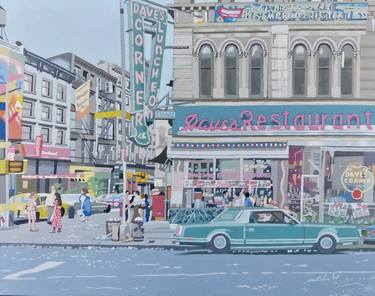 Print of Realism Cities Paintings by Malcolm Warrilow