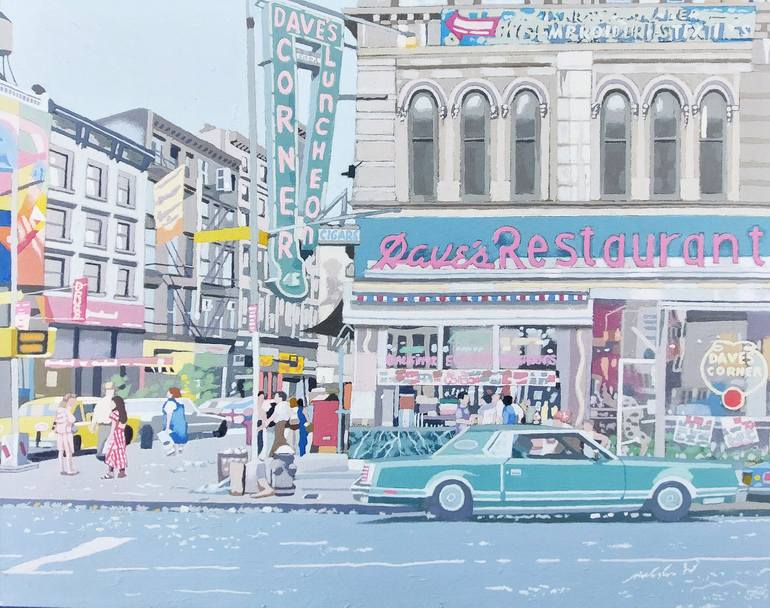 Print of Realism Cities Paintings by Malcolm Warrilow