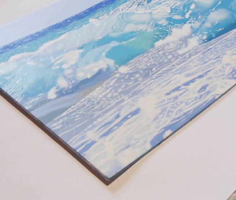 Original Illustration Beach Painting by Malcolm Warrilow