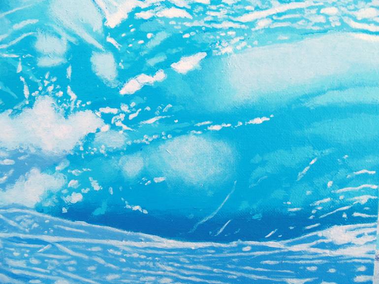 Original Illustration Beach Painting by Malcolm Warrilow