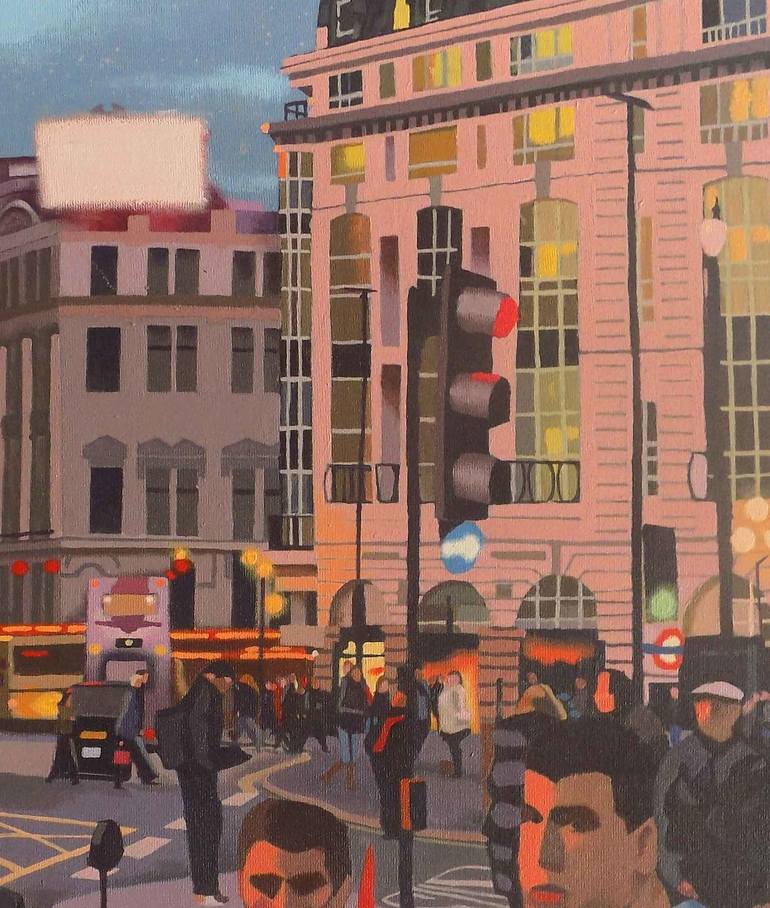 Original Fine Art Cities Painting by Malcolm Warrilow