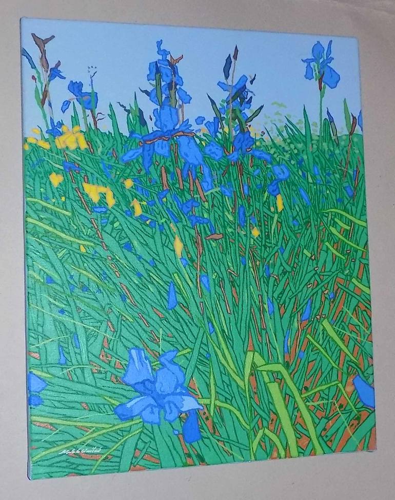 Original Floral Painting by Malcolm Warrilow