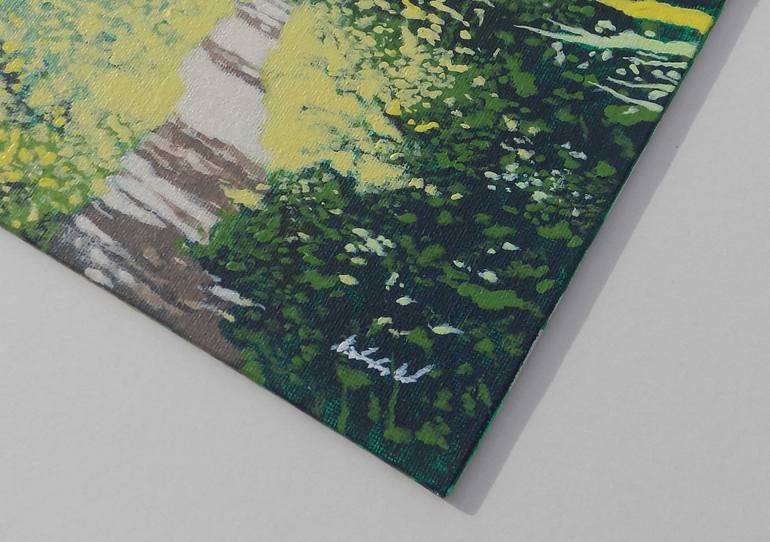 Original Illustration Landscape Painting by Malcolm Warrilow