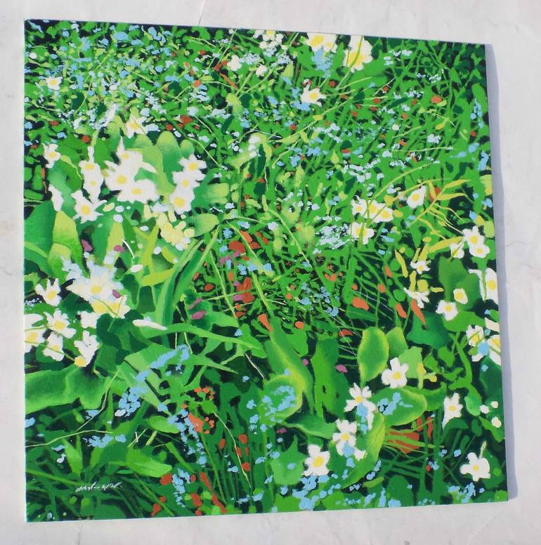 Original Floral Painting by Malcolm Warrilow