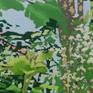This is a small painting on deep box canvas- and is a close up of trees and foliage along the sides of the River Echaig in Argyll, Scotland.
I painted this as I walk along here often and love the scenery.
Painted wet onto dry-in stages.
No need to frame.