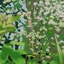 This is a small painting on deep box canvas- and is a close up of trees and foliage along the sides of the River Echaig in Argyll, Scotland.
I painted this as I walk along here often and love the scenery.
Painted wet onto dry-in stages.
No need to frame.