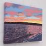 This small painting depicts a beautiful sunset over Holy Loch in Argyll, Scotland. Painted wet on dry in stages.
Painted this as I live here and was stunned by the light in this scene.