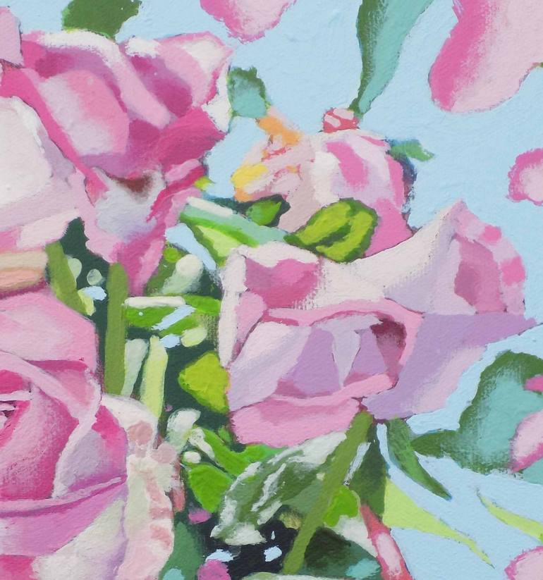 Original Illustration Floral Painting by Malcolm Warrilow