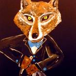 Wolf Waiter Uncorking a Bottle. by Paul Morris-Pollux