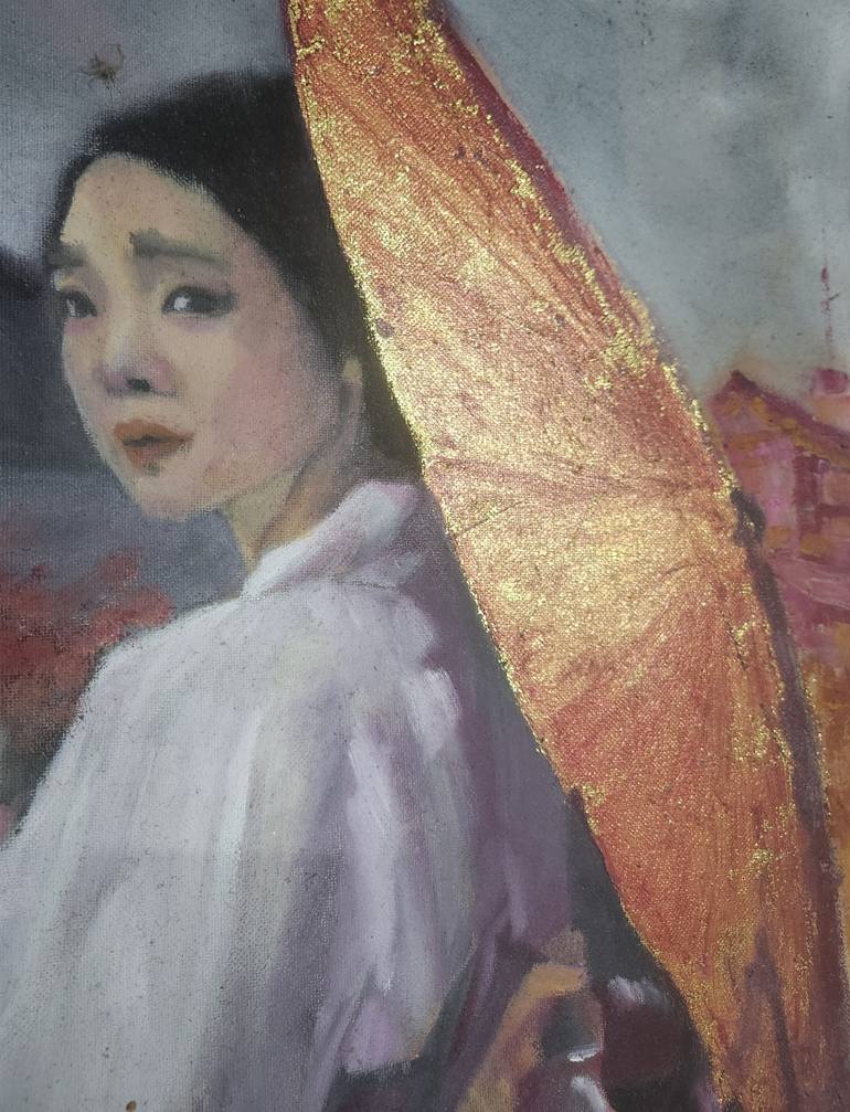 Original Impressionism Women Painting by Jeffrey Centeno Felarca