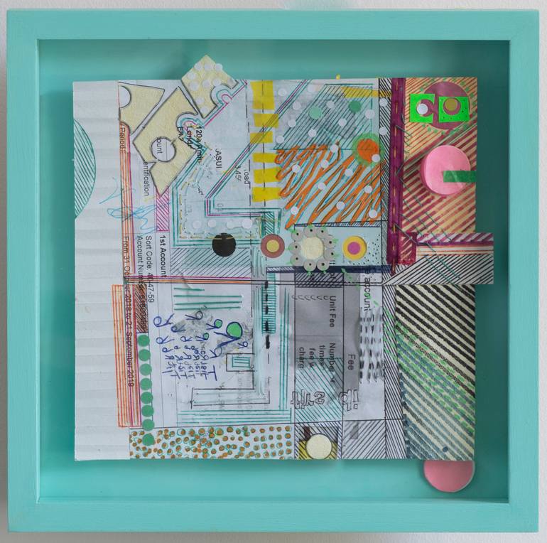 Original Modern Abstract Collage by Liaqat Rasul