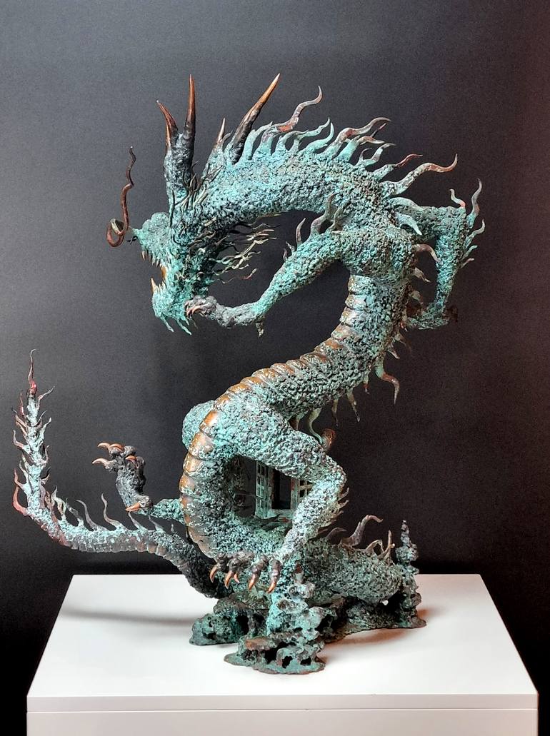 Original Expressionism Abstract Sculpture by Jong Jin Jang