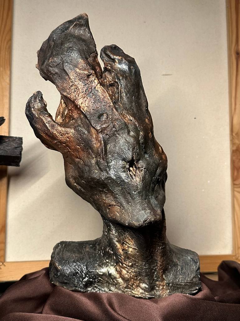 Original Art Deco Fantasy Sculpture by Ebrahel Lurci