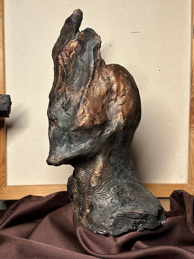 Original Art Deco Fantasy Sculpture by Ebrahel Lurci