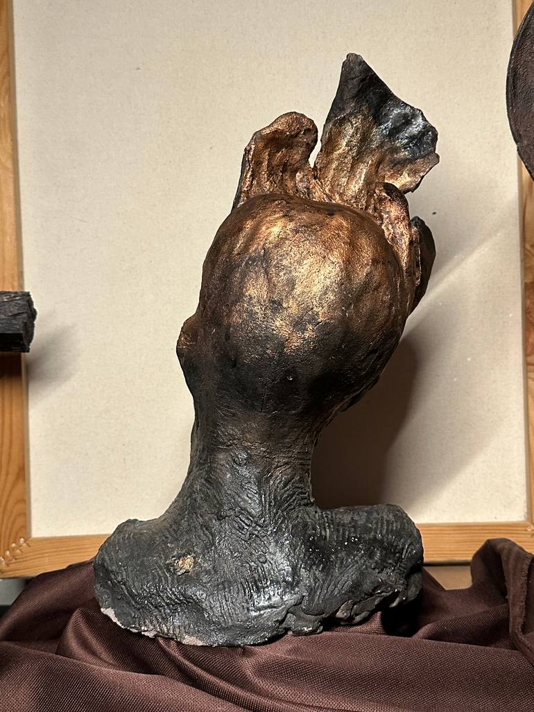 Original Art Deco Fantasy Sculpture by Ebrahel Lurci