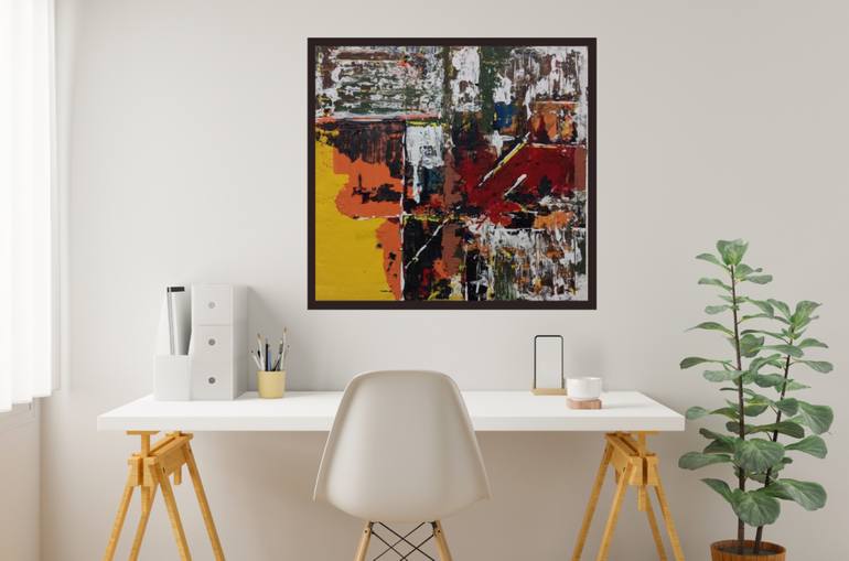 Original Abstract Expressionism Abstract Painting by Budi Lung