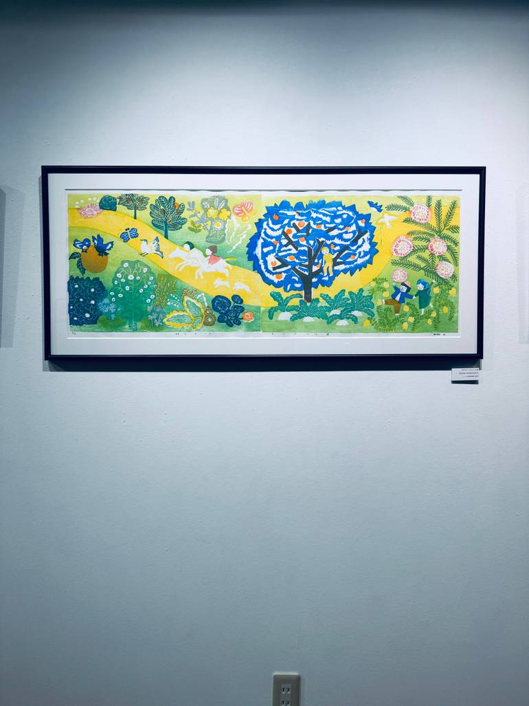 Original Installation Art Botanic Printmaking by Yuiko Nagano