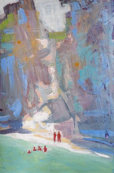 Print of Figurative Beach Paintings by Ron Cooper