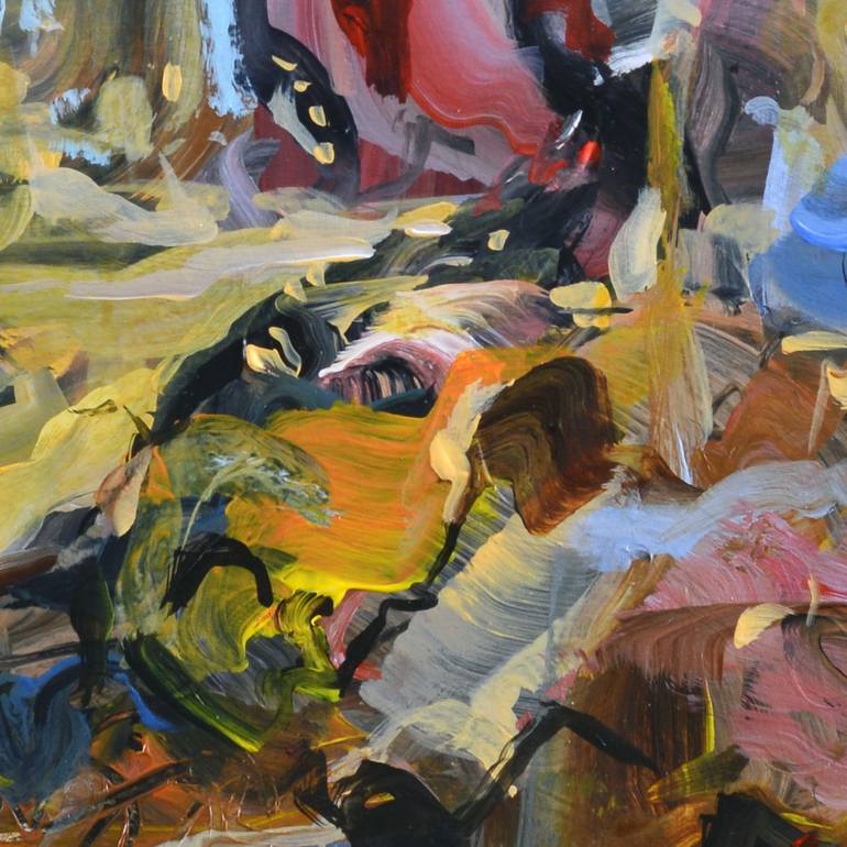 Original Abstract Expressionism Abstract Painting by Dairo Vargas