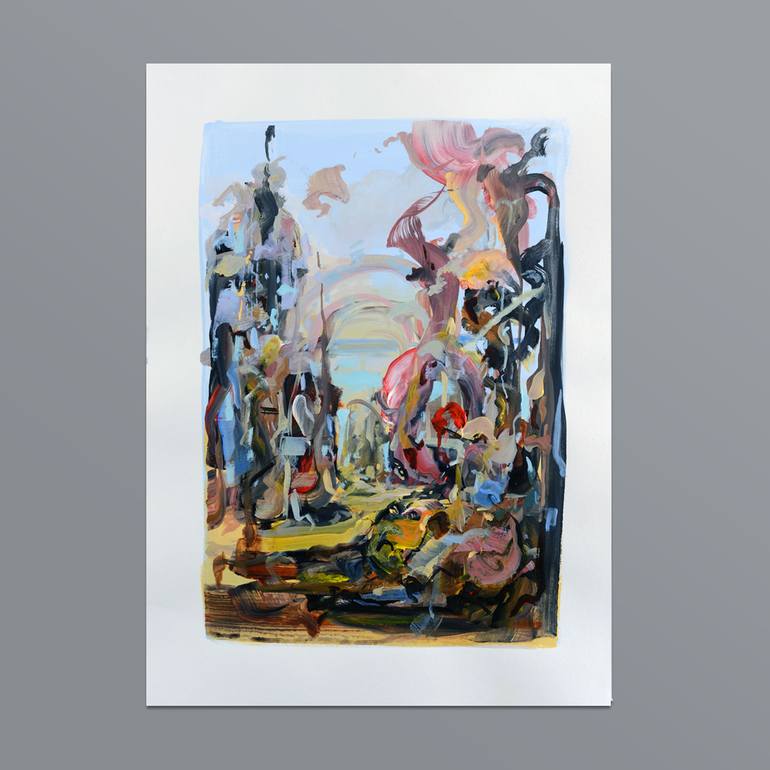 Original Abstract Expressionism Abstract Painting by Dairo Vargas