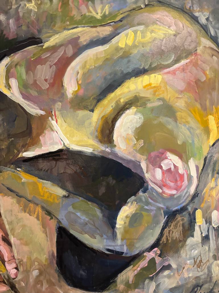 Original Abstract Expressionism People Painting by Oliver Gray