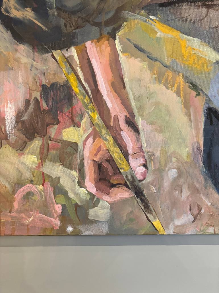 Original Abstract Expressionism People Painting by Oliver Gray