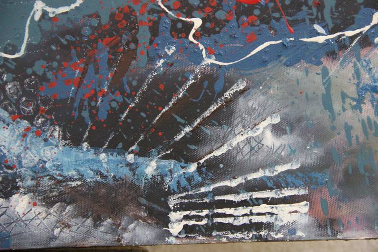 Original Abstract Painting by Catalin Tzetze  Radulescu