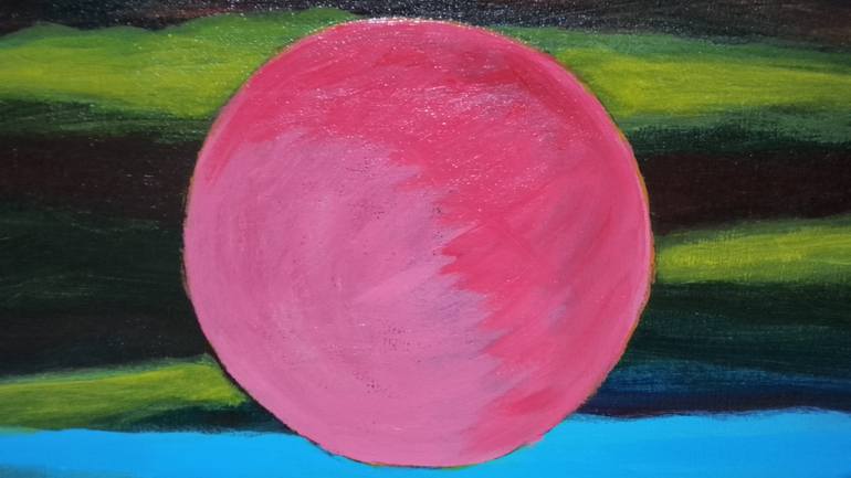 Original Impressionism Landscape Painting by Apri Trisna Sejati