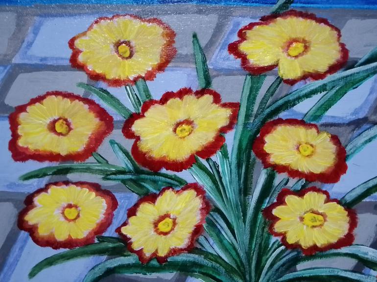 Original Impressionism Landscape Painting by Apri Trisna Sejati