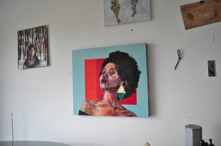 Original Abstract Portrait Painting by Rory Bullock