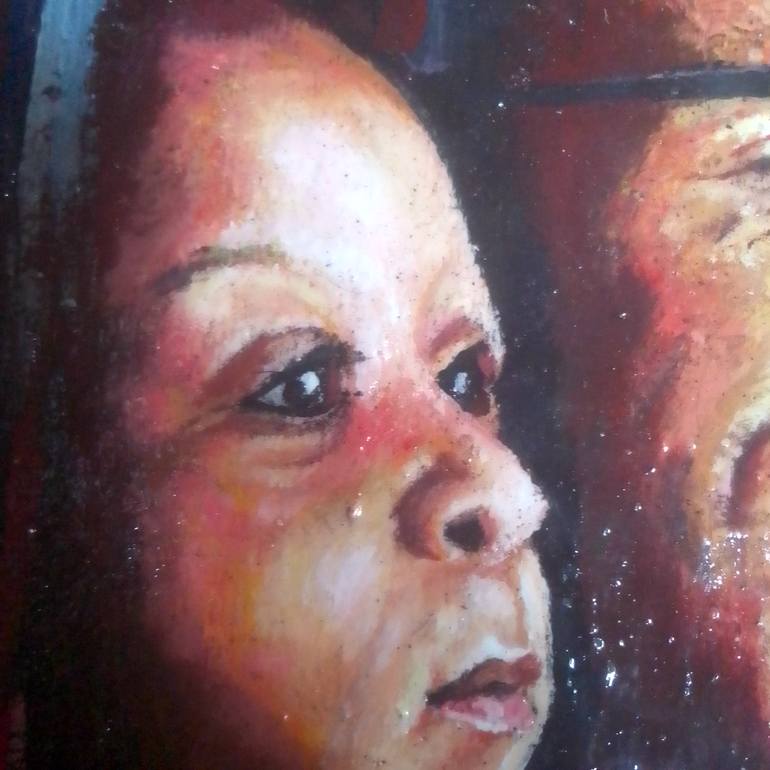 Original Portraiture Body Painting by Henry Aziengbe