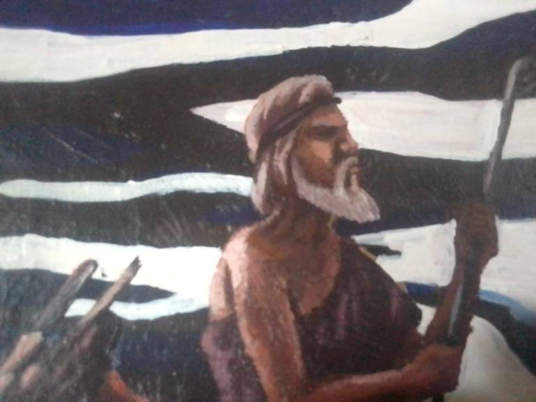 Original Figurative Religion Painting by Henry Aziengbe
