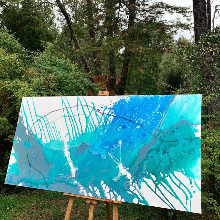 Original Abstract Expressionism Abstract Painting by Sarah Kutz