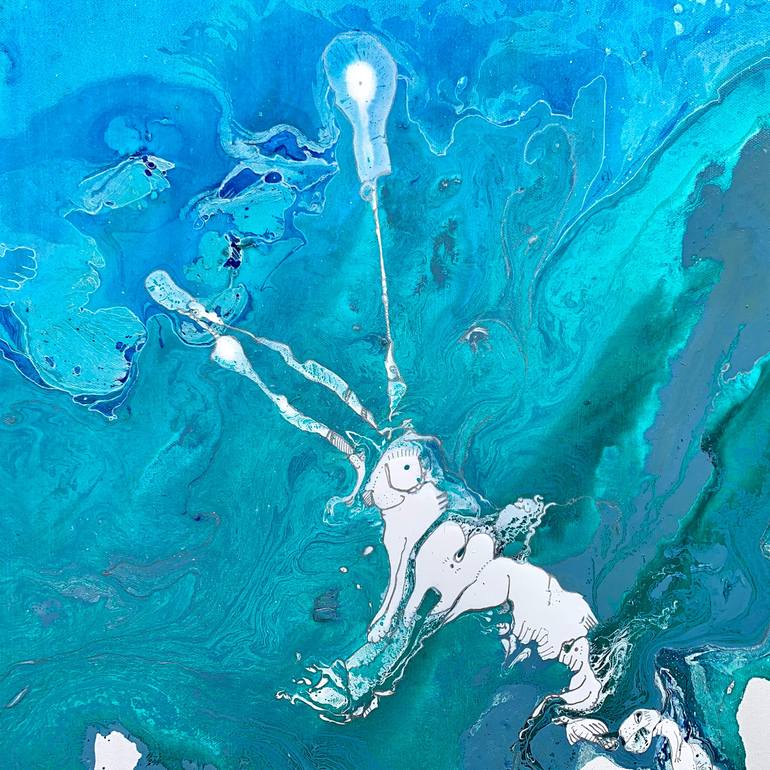 Original Abstract Expressionism Abstract Painting by Sarah Kutz