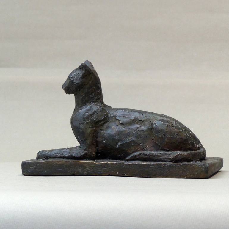 Original Figurative Cats Sculpture by Angelika Kienberger