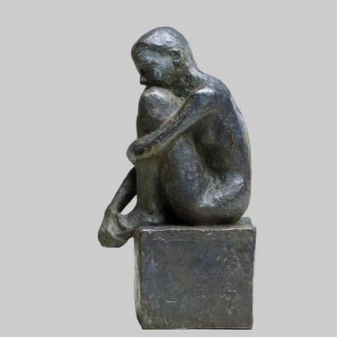 Original Figurative Nude Sculpture by Angelika Kienberger