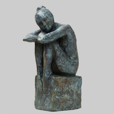 Original Figurative Nude Sculpture by Angelika Kienberger