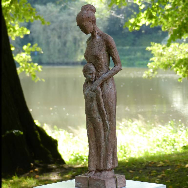 Original Figurative Women Sculpture by Angelika Kienberger