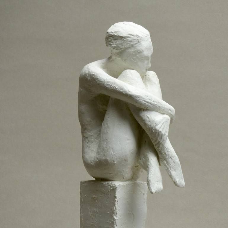 Original Figurative Nude Sculpture by Angelika Kienberger
