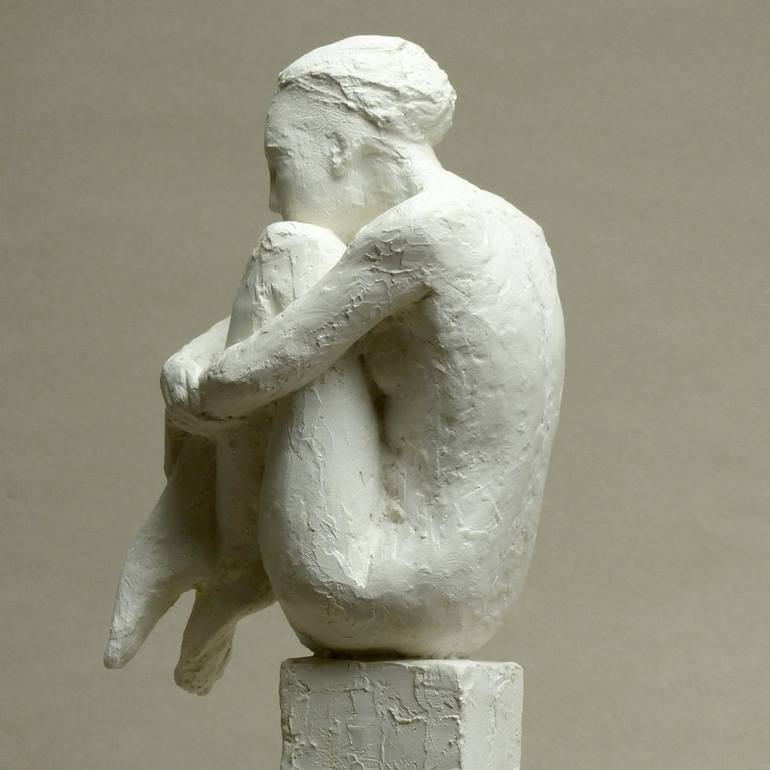 Original Figurative Nude Sculpture by Angelika Kienberger