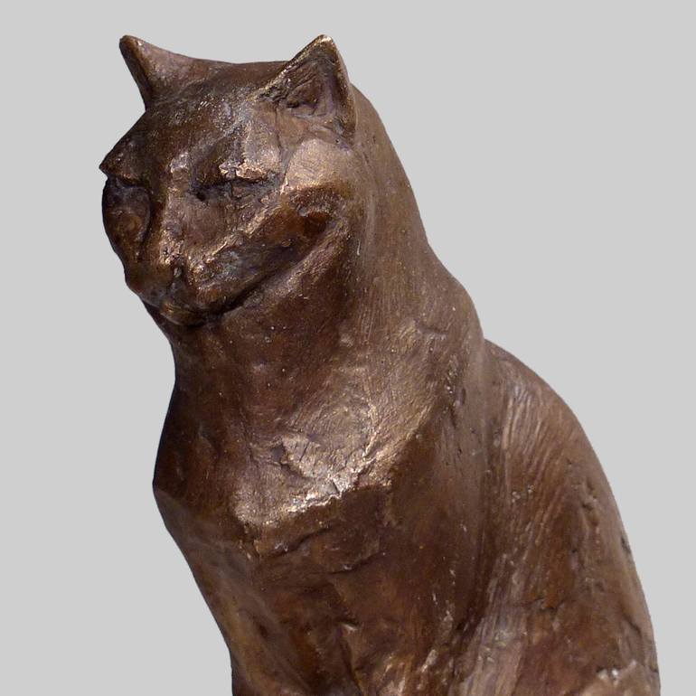 Original Figurative Cats Sculpture by Angelika Kienberger